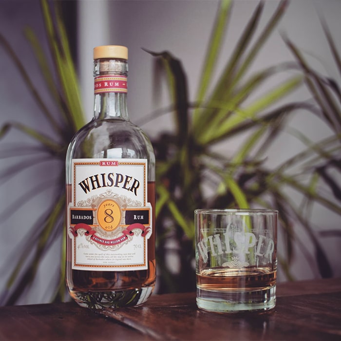 Whisper 8yo Rum 0,7l 40% + dárková krabička
