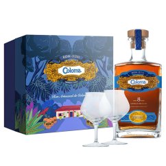 Coloma Rum 8yo 0,7l 40% + dárková kazeta 2x skleničky