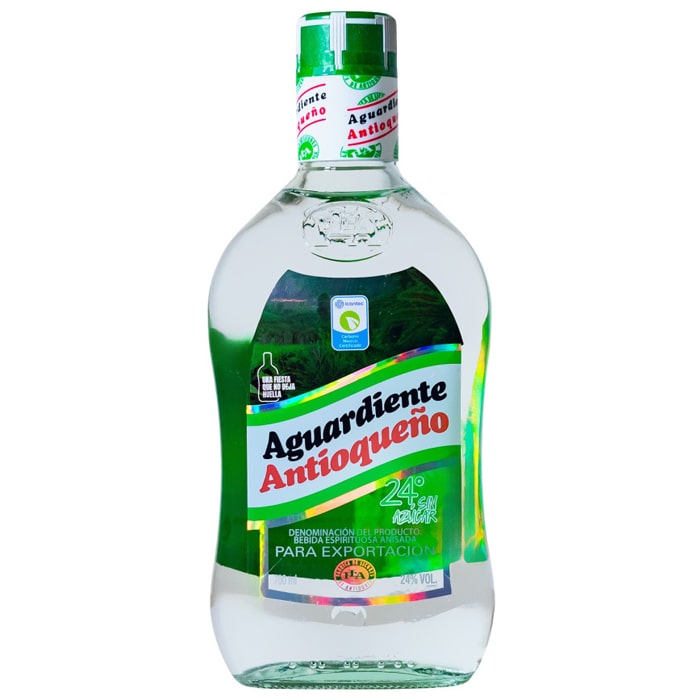 Aguardiente Antioqueño 24º Sin Azúcar 0,7l 24%