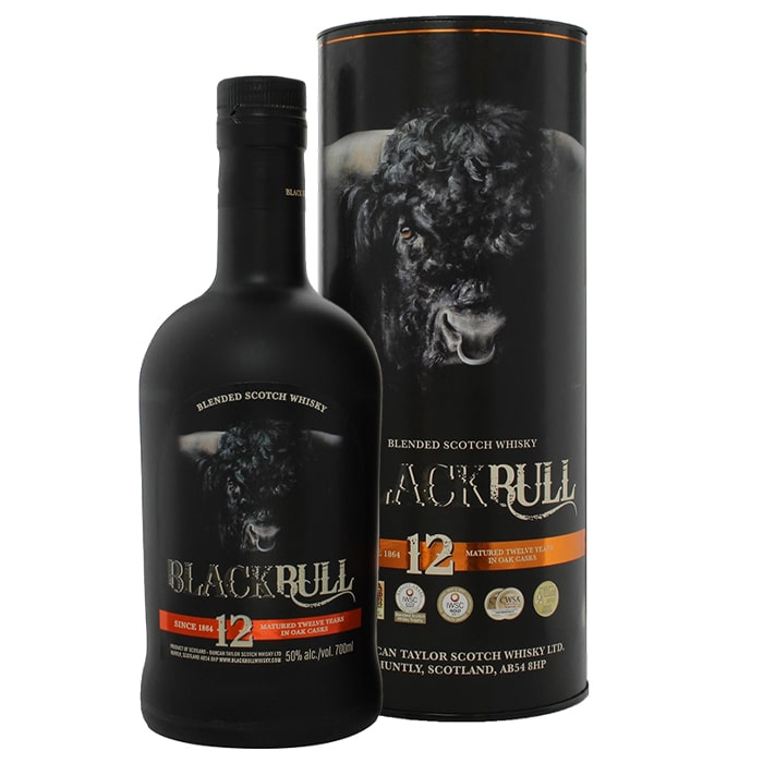 Black Bull 12yo Whisky 0,7l 50% + dárková tuba