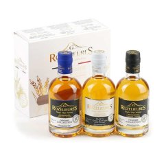 Rozelieures Dárková Sada Miniatur Whisky 3x0,2l (Origine, Subtil, Tourbé) 40%/40%/46%