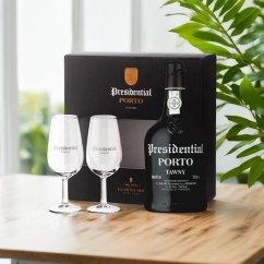 Porto Presidential Tawny 0,75l 19% + dárková kazeta 2x skleničky