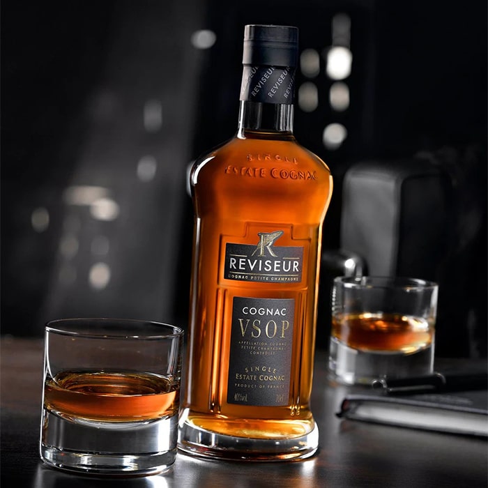 Reviseur VSOP Single Estate Cognac 0,7l 40% + dárková krabička 2x skleničky