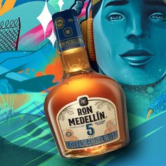 Ron Medellín Extra Aňejo 5 Aňos 0,7l 40%  + dárková krabička