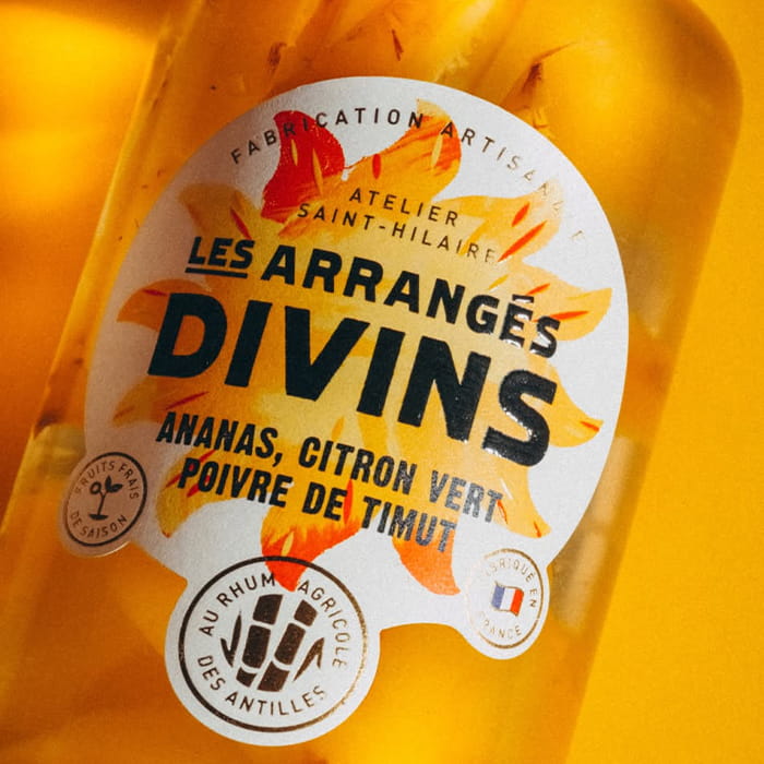 Les Arrangés Divins Ananas, Citron Vert & Poivre de Timut 0,7l 25%