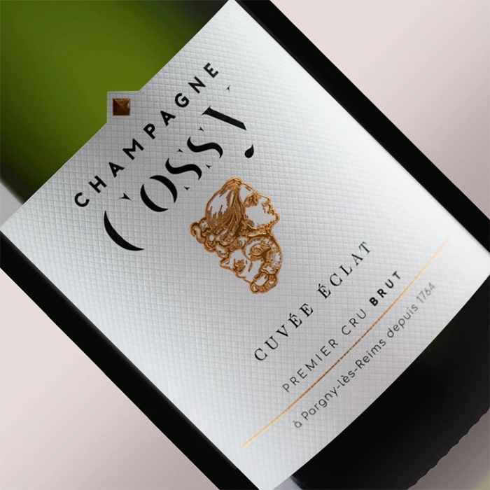 Champagne COSSY Brut 0,75l 12% + dárková krabička
