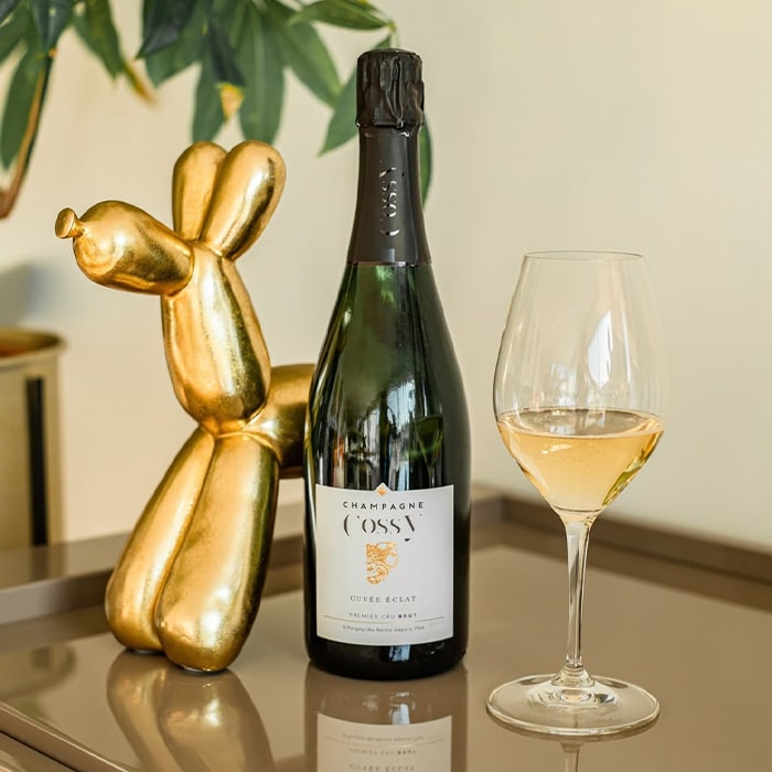 Champagne COSSY Brut 0,75l 12% + dárková krabička