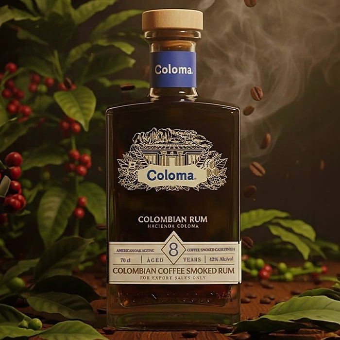 Coloma Rum 8yo Coffee Smoked 0,7l 42% + dárková krabička