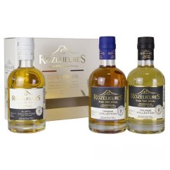 Rozelieures Whisky Dárková Sada Miniatur 3x0,2l (Origine, Subtil, Tourbé) 40%/40%/46%