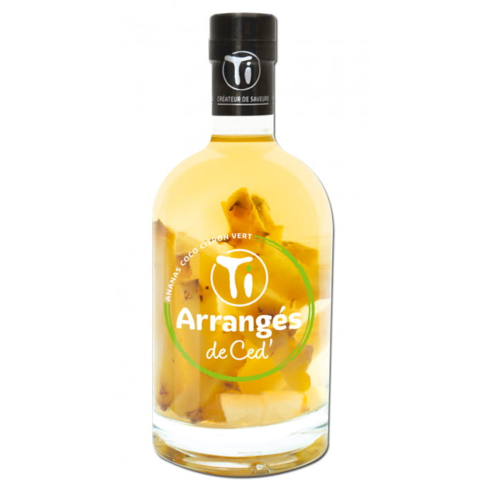 Ti Arrangés de Ceď Pineapple Lime Coco Rhum 0,7l 32% + dárková kazeta