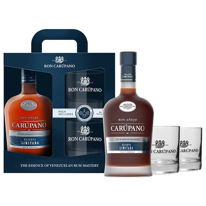 Ron Carúpano 18 Reserva Limitada 0,7l 40% + dárková kazeta 2x skleničky