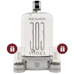 Squadron 303 Vodka 0,7l 40%+ 2 shot glass